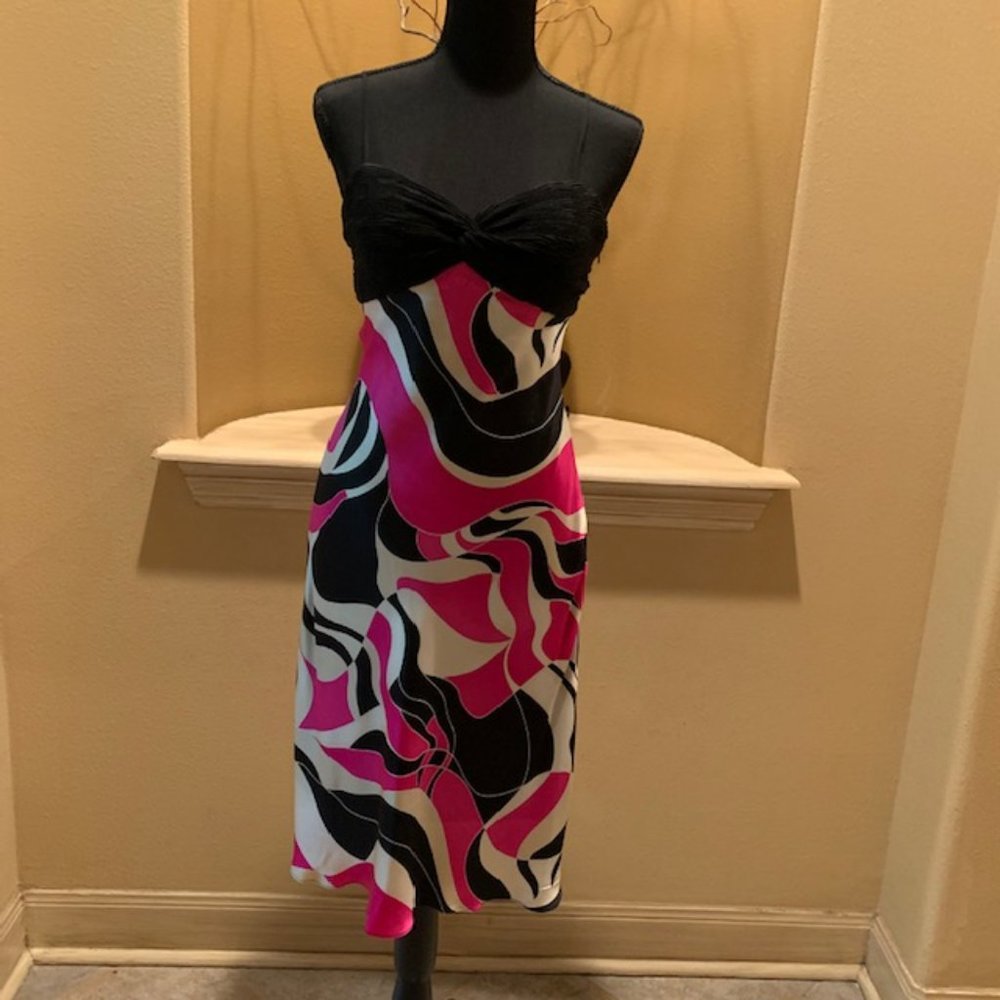 Sue Wong Retro Print Dress